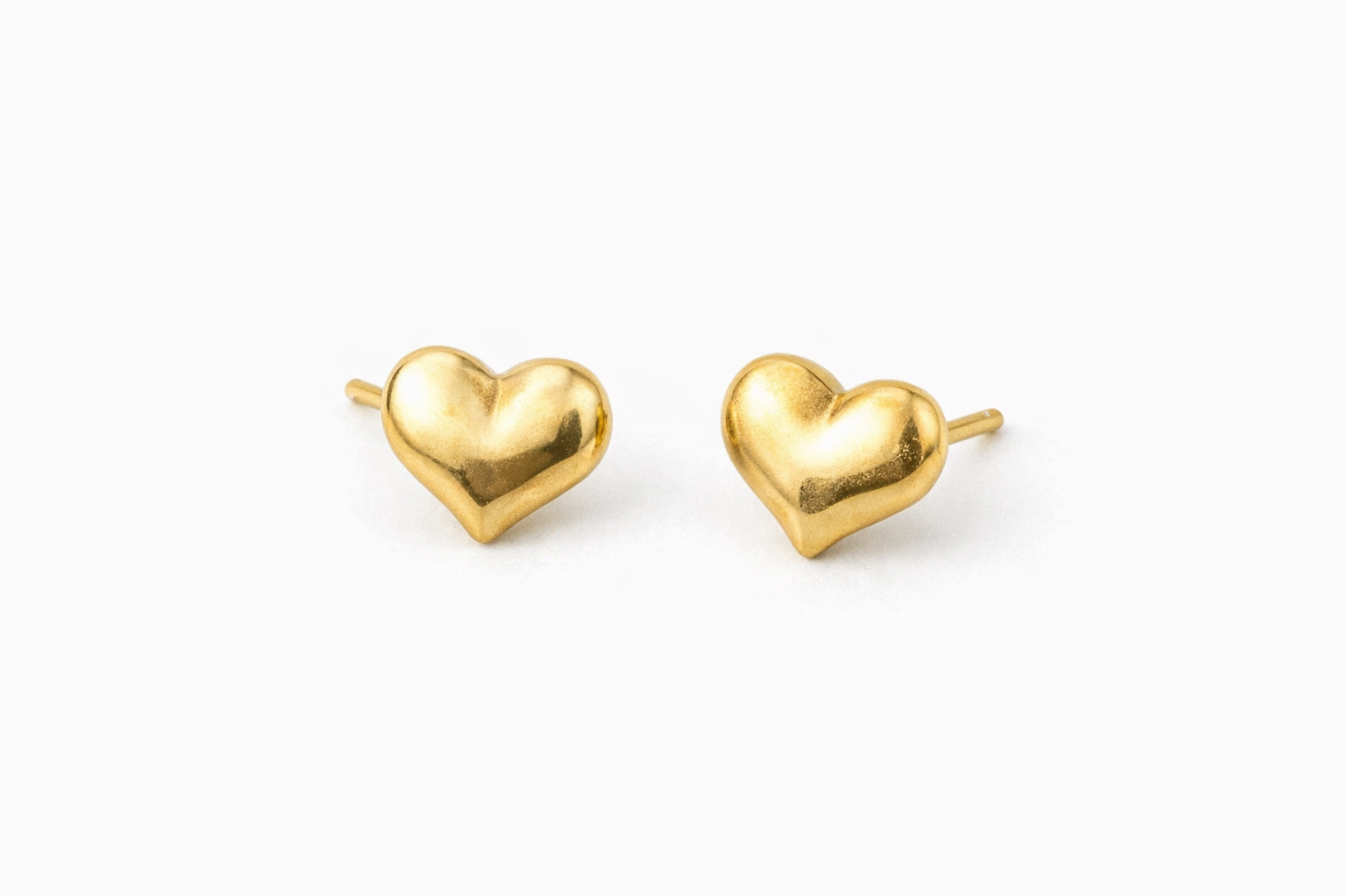 Golden Heart Studs