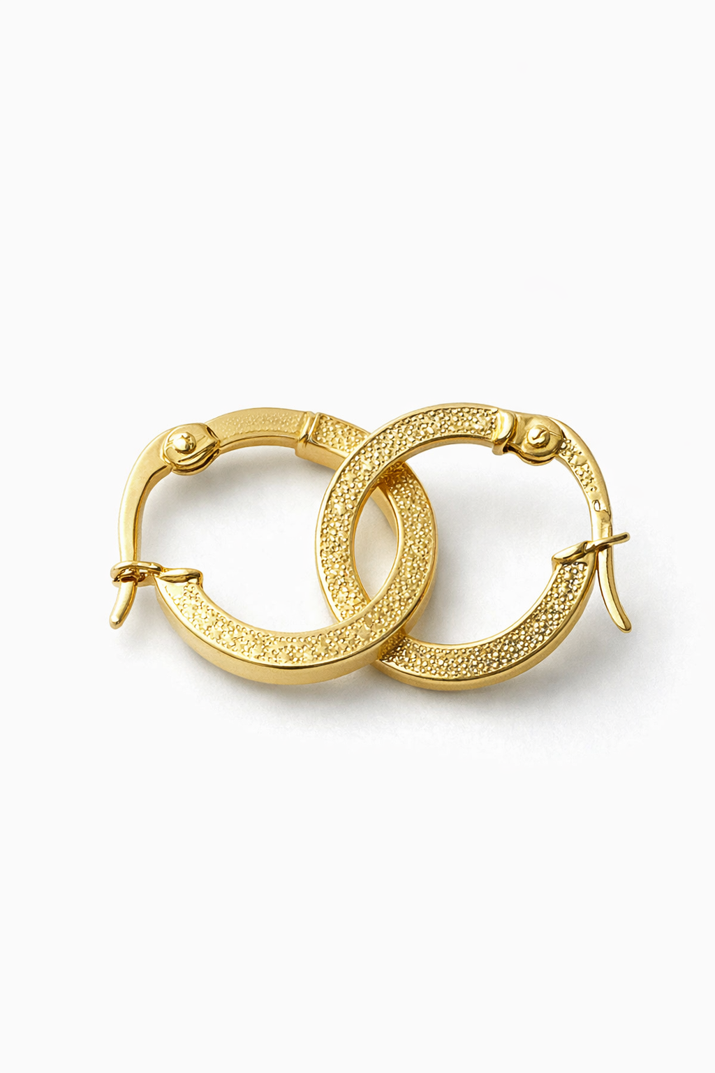Textured Gold Hoops