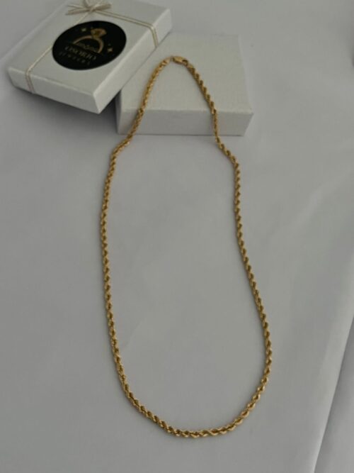 Classic Twisted Gold Chain - Imagen 2