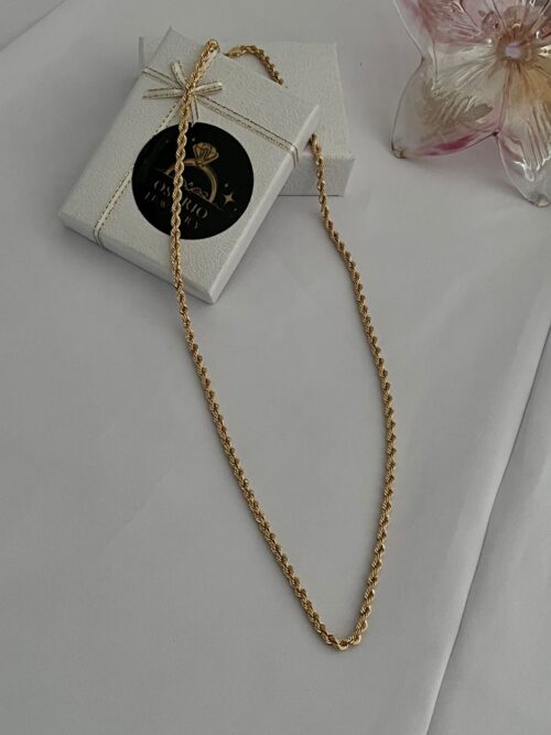 Classic Twisted Gold Chain - Imagen 3